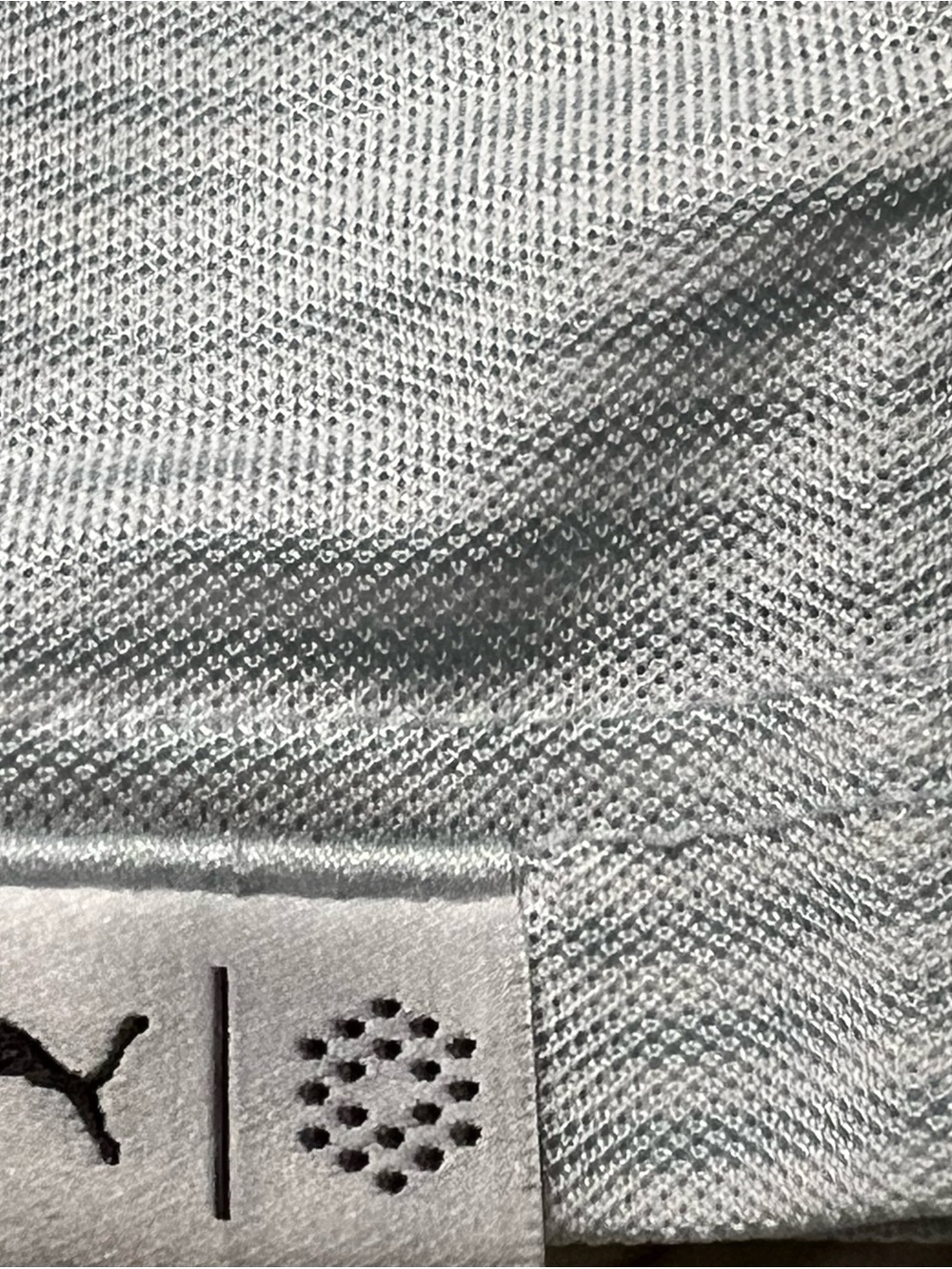 Puma Men's Mint Green Micro-Stripe Polo - Picture 4 of 7